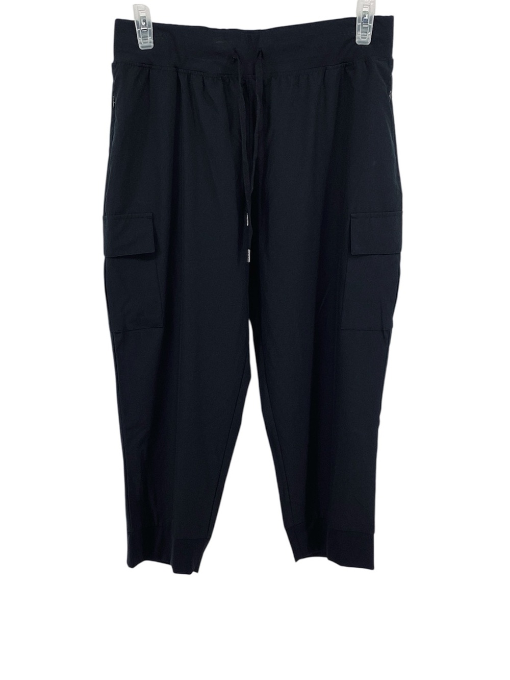 💚 Willit Black Cargo Jogger Pants, Drawstring Waist, Size XL